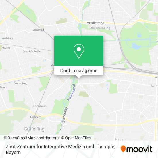 Zimt Zentrum für Integrative Medizin und Therapie Karte