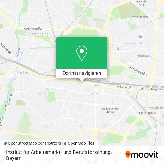 Institut für Arbeitsmarkt- und Berufsforschung Karte