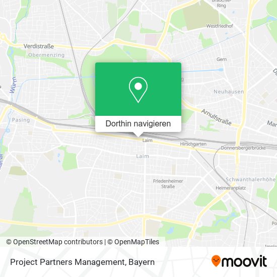 Project Partners Management Karte