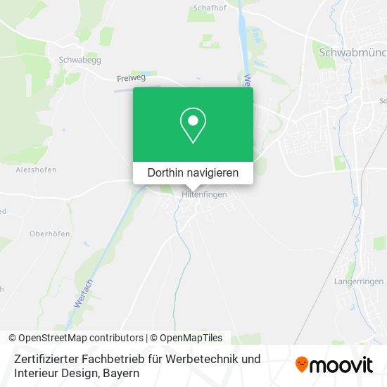 Zertifizierter Fachbetrieb für Werbetechnik und Interieur Design Karte