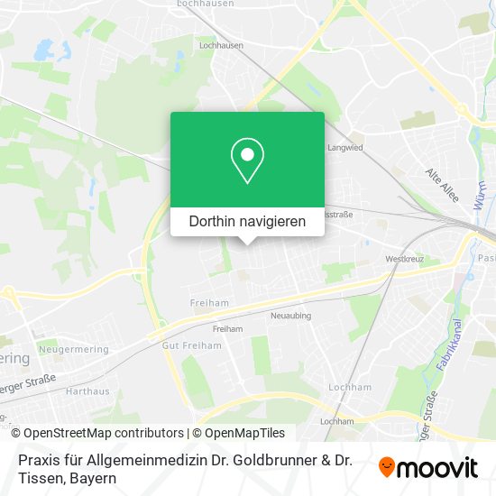 Praxis für Allgemeinmedizin Dr. Goldbrunner & Dr. Tissen Karte