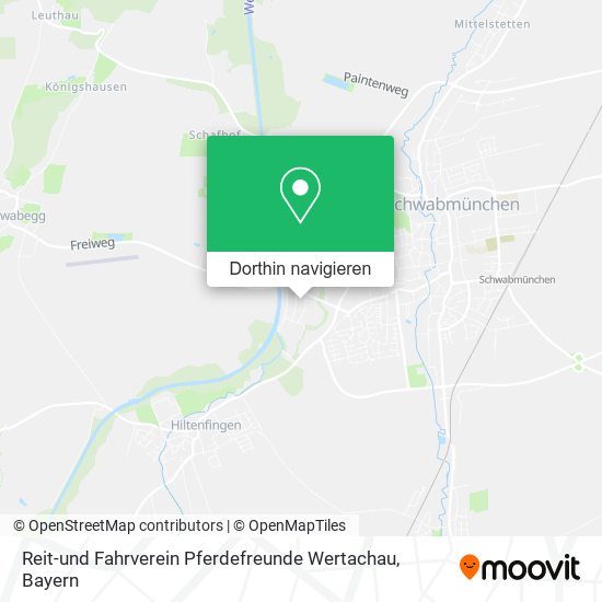Reit-und Fahrverein Pferdefreunde Wertachau Karte