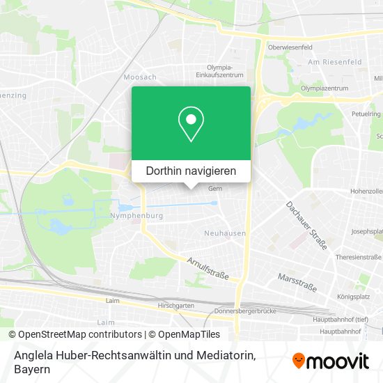 Anglela Huber-Rechtsanwältin und Mediatorin Karte