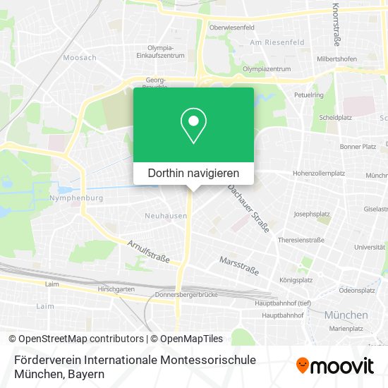 Förderverein Internationale Montessorischule München Karte