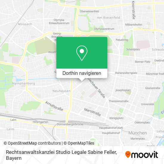Rechtsanwaltskanzlei Studio Legale Sabine Feller Karte