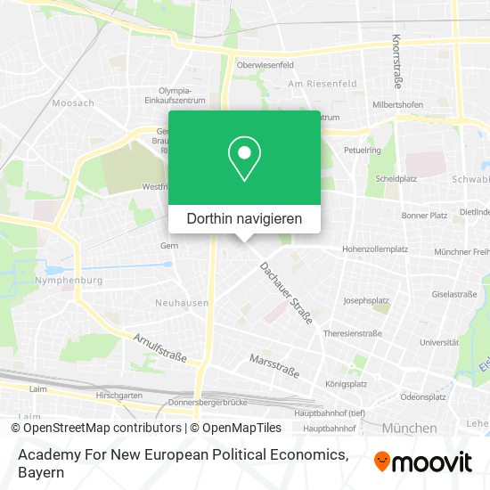 Academy For New European Political Economics Karte