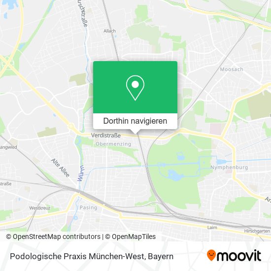 Podologische Praxis München-West Karte