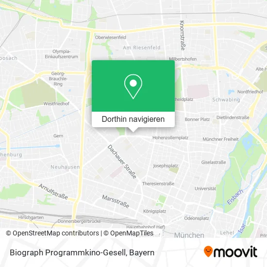 Biograph Programmkino-Gesell Karte