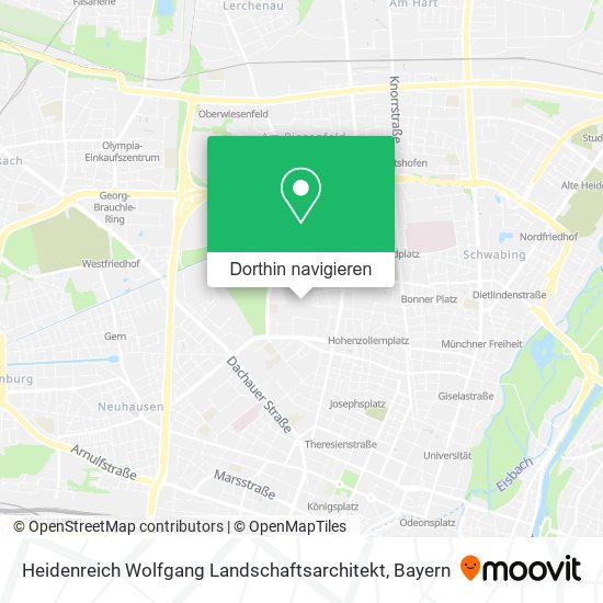 Heidenreich Wolfgang Landschaftsarchitekt Karte
