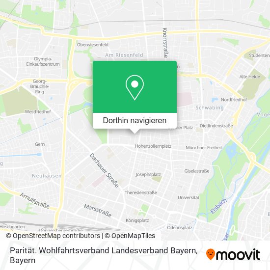 Parität. Wohlfahrtsverband Landesverband Bayern Karte
