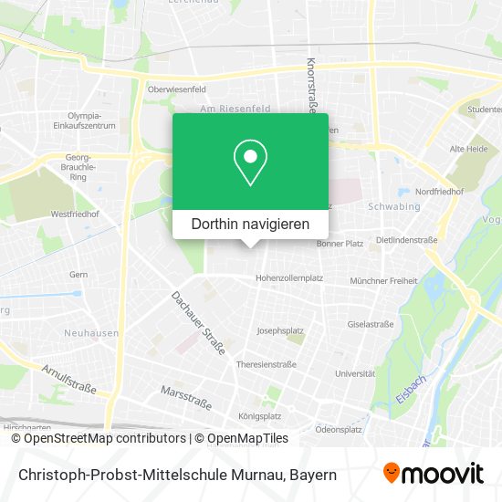 Christoph-Probst-Mittelschule Murnau Karte