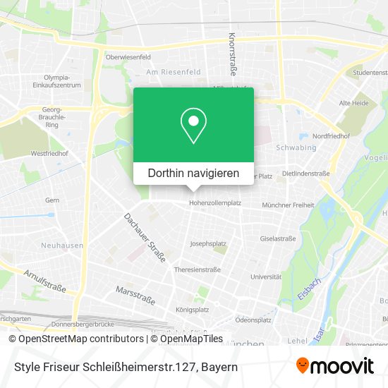 Style Friseur Schleißheimerstr.127 Karte