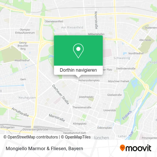 Mongiello Marmor & Fliesen Karte