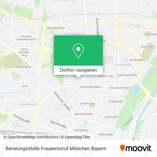 Beratungsstelle Frauennotruf München Karte
