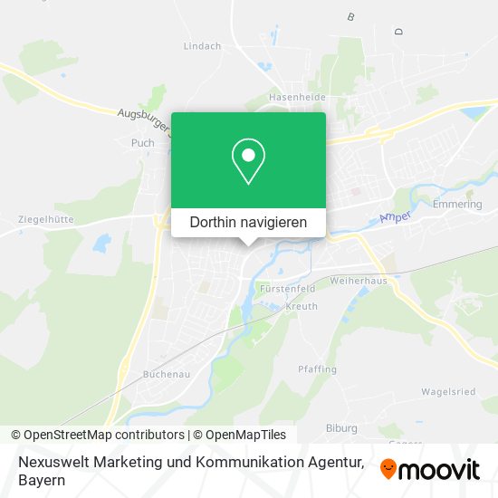 Nexuswelt Marketing und Kommunikation Agentur Karte