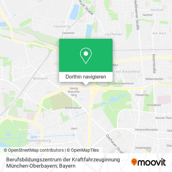 Berufsbildungszentrum der Kraftfahrzeuginnung München-Oberbayern Karte