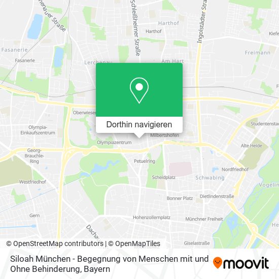 Siloah München - Begegnung von Menschen mit und Ohne Behinderung Karte