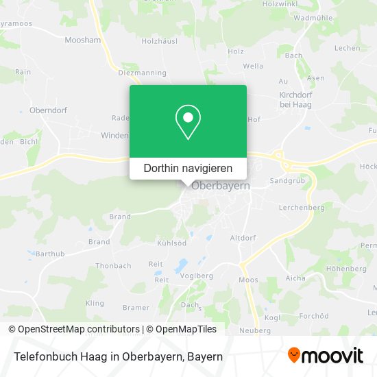 Telefonbuch Haag in Oberbayern Karte