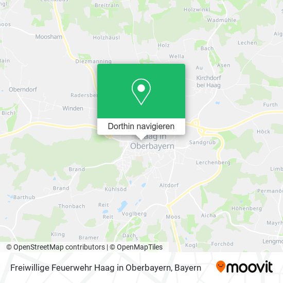 Freiwillige Feuerwehr Haag in Oberbayern Karte