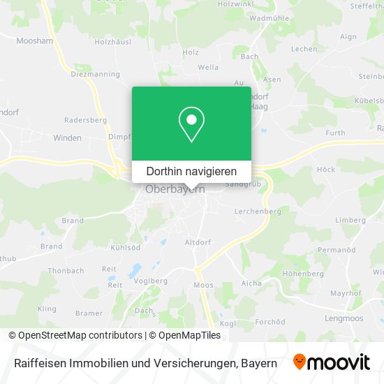 Raiffeisen Immobilien und Versicherungen Karte