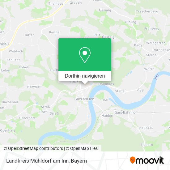 Landkreis Mühldorf am Inn Karte
