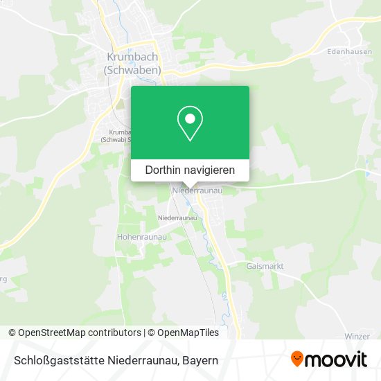 Schloßgaststätte Niederraunau Karte