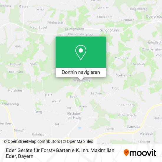 Eder Geräte für Forst+Garten e.K. Inh. Maximilian Eder Karte