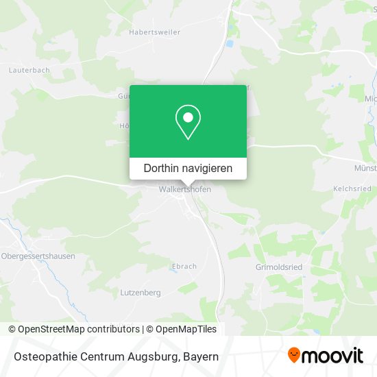 Osteopathie Centrum Augsburg Karte