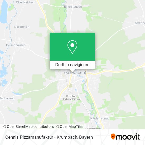 Cennis Pizzamanufaktur - Krumbach Karte