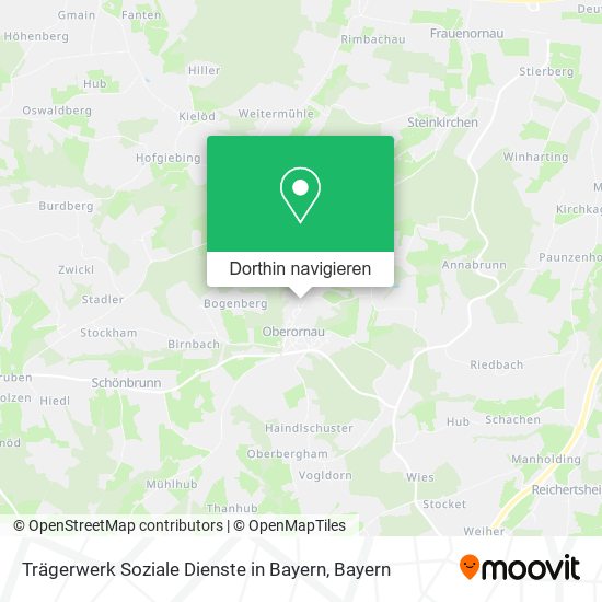 Trägerwerk Soziale Dienste in Bayern Karte