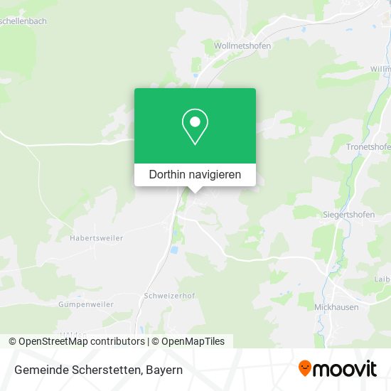 Gemeinde Scherstetten Karte