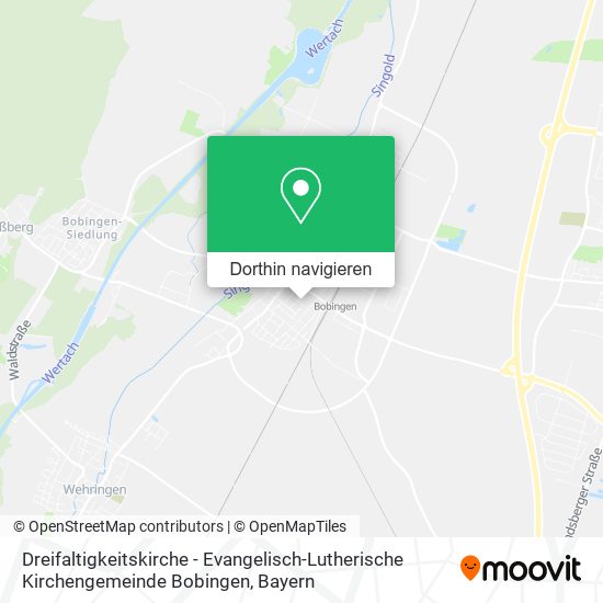 Dreifaltigkeitskirche - Evangelisch-Lutherische Kirchengemeinde Bobingen Karte