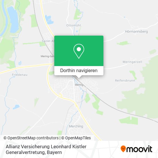 Allianz Versicherung Leonhard Kistler Generalvertretung Karte