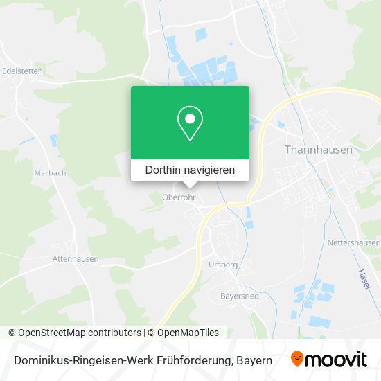 Dominikus-Ringeisen-Werk Frühförderung Karte