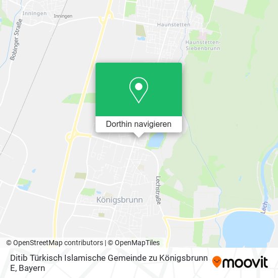 Ditib Türkisch Islamische Gemeinde zu Königsbrunn E Karte