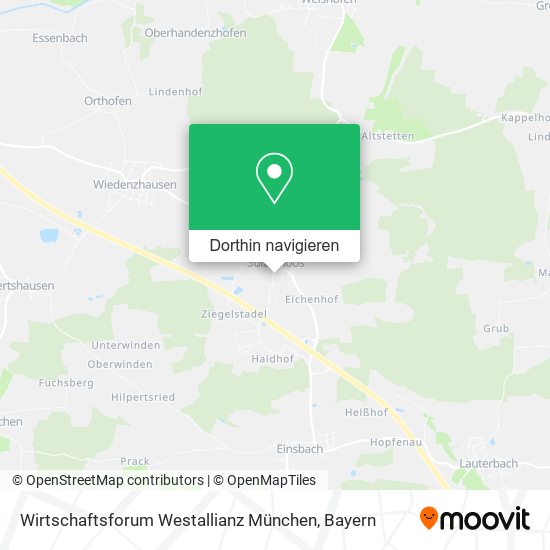 Wirtschaftsforum Westallianz München Karte