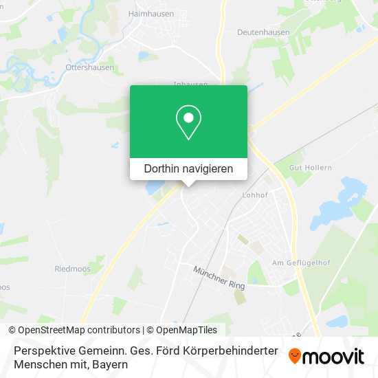 Perspektive Gemeinn. Ges. Förd Körperbehinderter Menschen mit Karte