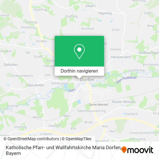 Katholische Pfarr- und Wallfahrtskirche Maria Dorfen Karte