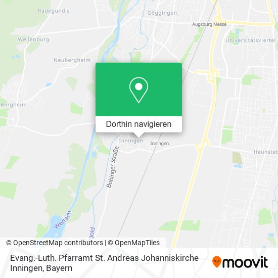 Evang.-Luth. Pfarramt St. Andreas Johanniskirche Inningen Karte