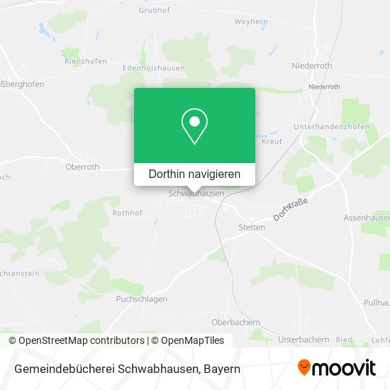 Gemeindebücherei Schwabhausen Karte
