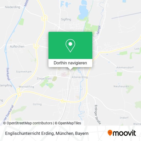 Englischunterricht Erding, München Karte