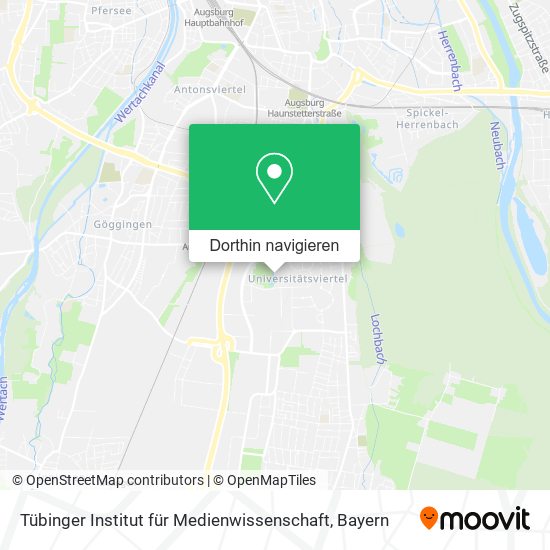 Tübinger Institut für Medienwissenschaft Karte