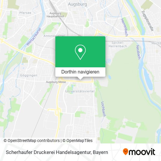 Scherhaufer Druckerei Handelsagentur Karte