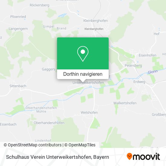 Schulhaus Verein Unterweikertshofen Karte