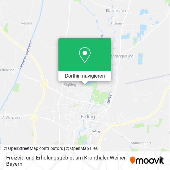 Freizeit- und Erholungsgebiet am Kronthaler Weiher Karte