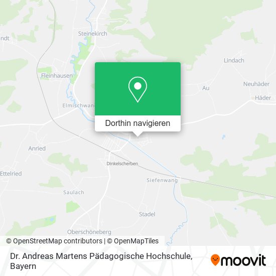 Dr. Andreas Martens Pädagogische Hochschule Karte
