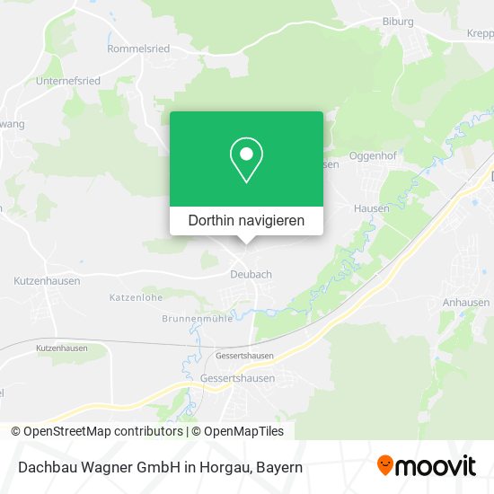 Dachbau Wagner GmbH in Horgau Karte