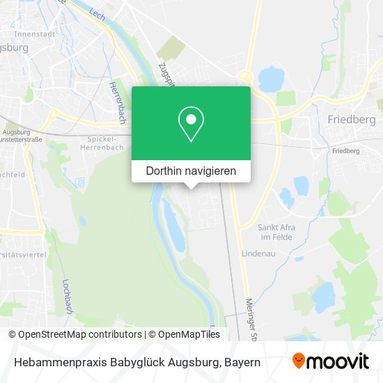 Hebammenpraxis Babyglück Augsburg Karte