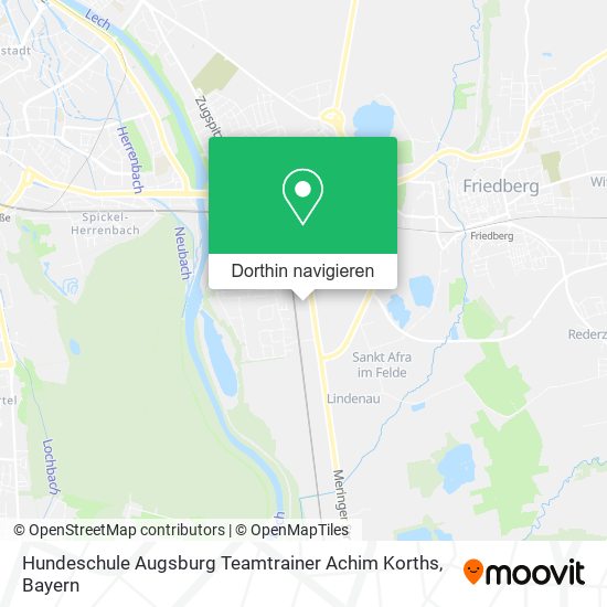 Hundeschule Augsburg Teamtrainer Achim Korths Karte