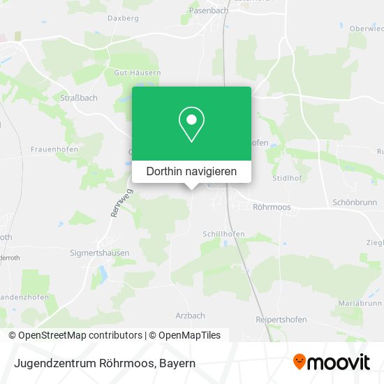 Jugendzentrum Röhrmoos Karte
